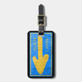 Camino de Santiago Luggage Tag Gepäckanhänger (Vorderseite vertikal)
