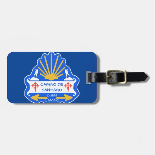 Camino de Santiago Luggage Tag Gepäckanhänger (Vorderseite horizontal)