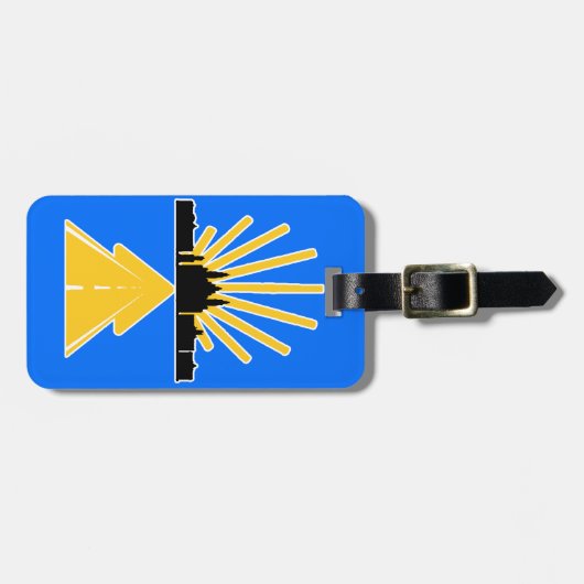 Camino de Santiago Luggage Tag Gepäckanhänger (Vorderseite horizontal)