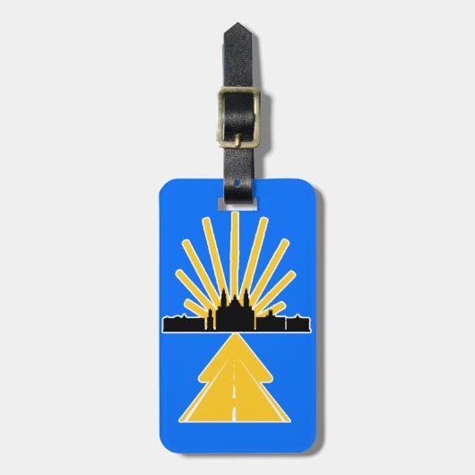 Camino de Santiago Luggage Tag Gepäckanhänger (Vorderseite vertikal)