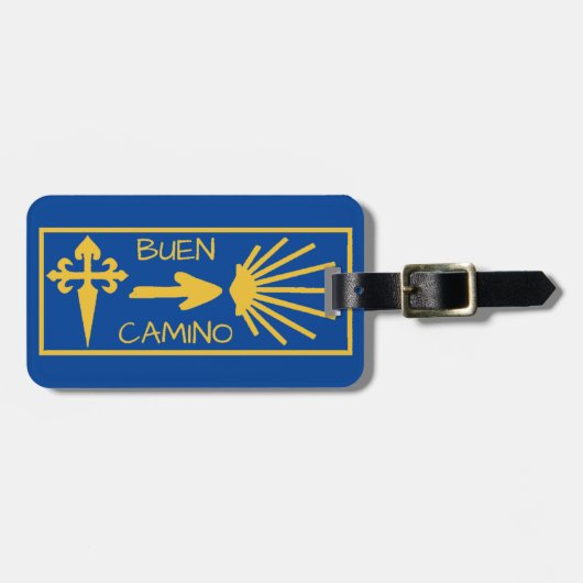 Camino de Santiago Luggage Tag Gepäckanhänger (Vorderseite horizontal)
