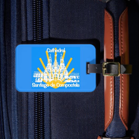 Camino de Santiago Luggage Tag Gepäckanhänger (Vorderseite Insitu 4)