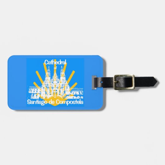 Camino de Santiago Luggage Tag Gepäckanhänger (Vorderseite horizontal)