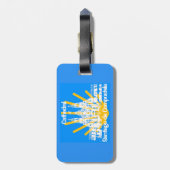 Camino de Santiago Luggage Tag Gepäckanhänger (Rückseite vertikal)