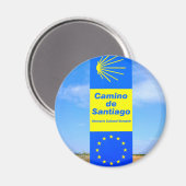 Camino de Santiago Magnet (Vorderseite/Rückseite)