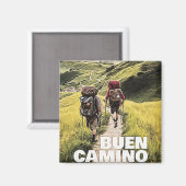 Camino de Santiago Magnet (Vorderseite/Rückseite)