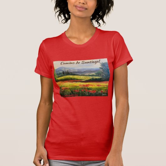 Camino de Santiago Original-Kunstwerk Katie Hutter T-Shirt (Vorderseite)