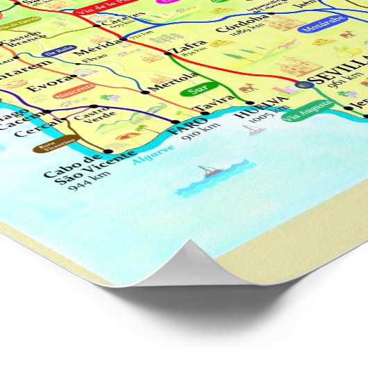 Camino de Santiago Poster (Ecke)