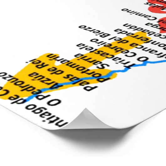 Camino de Santiago Poster (Ecke)