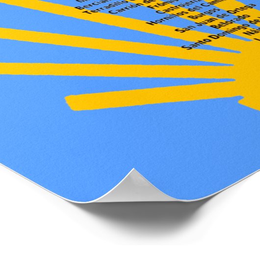 Camino de Santiago Poster (Ecke)