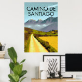Camino de Santiago Poster (Heimbüro)
