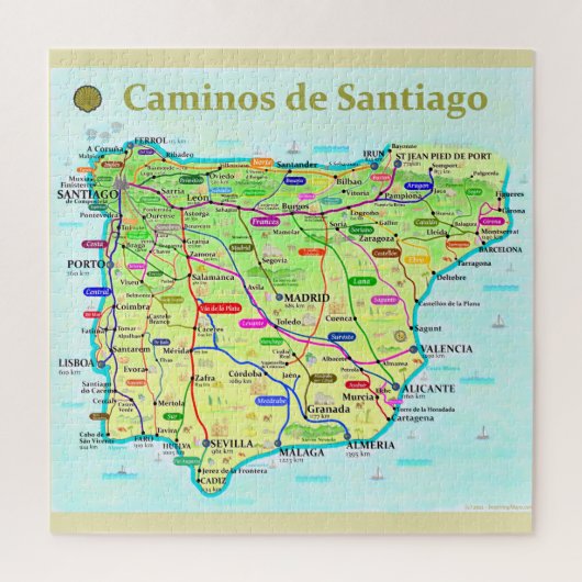 Camino de Santiago Puzzle (Vertikal)