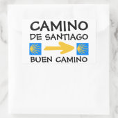 Camino de Santiago Rechteckiger Aufkleber (Tasche)