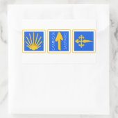 Camino de Santiago Rechteckiger Aufkleber (Tasche)