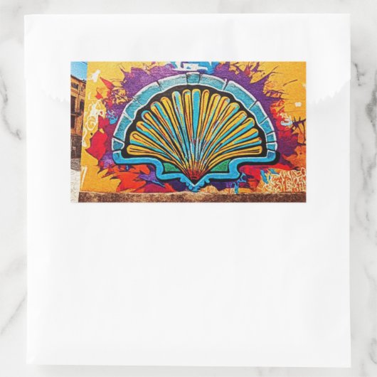 Camino de Santiago Rechteckiger Aufkleber (Tasche)