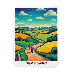 Camino de Santiago Reise Magnet