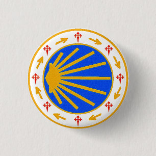 Camino de Santiago Round Abzeichen Button