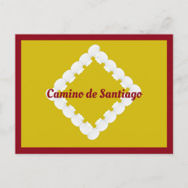 Camino de Santiago Scallop Muschel Postkarte