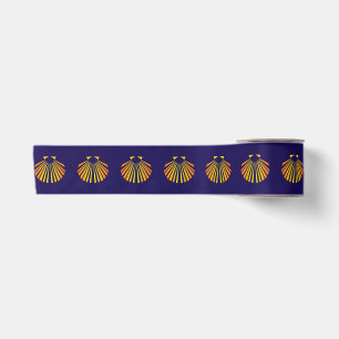 Camino de santiago scallop Muschel Satinband