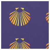 Camino de santiago scallop Muschel Stoff (Nahaufnahme)