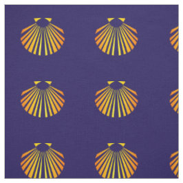 Camino de santiago scallop Muschel Stoff