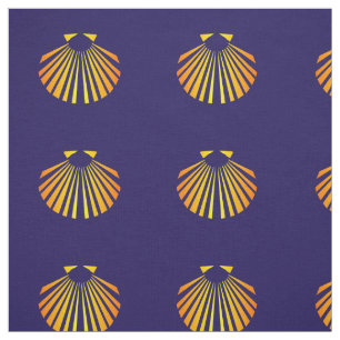 Camino de santiago scallop Muschel Stoff