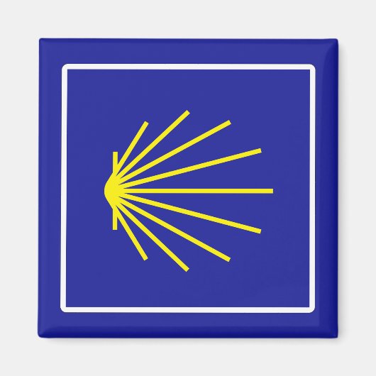Camino de Santiago Sign, Spanien Magnet (Vorne)