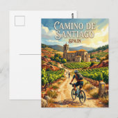 Camino de Santiago Spain Postkarte (Vorne/Hinten)