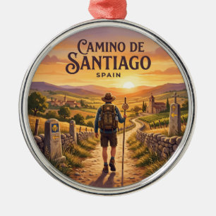 Camino de Santiago Spanien Ornament Aus Metall