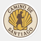 Camino de Santiago Sticker - Pilgrim (Vorderseite)