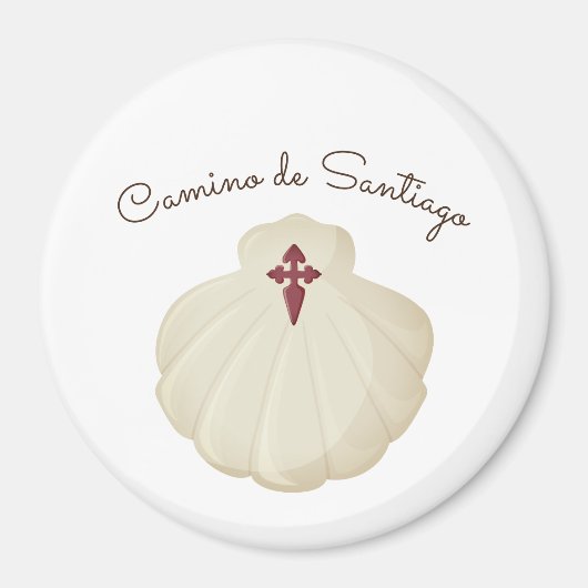 Camino de Santiago Symbol Magnet (Vorne)