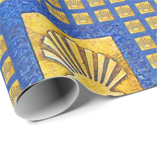 Camino de Santiago The way of st James 0029 Geschenkpapier (Rolleneckpunkt)