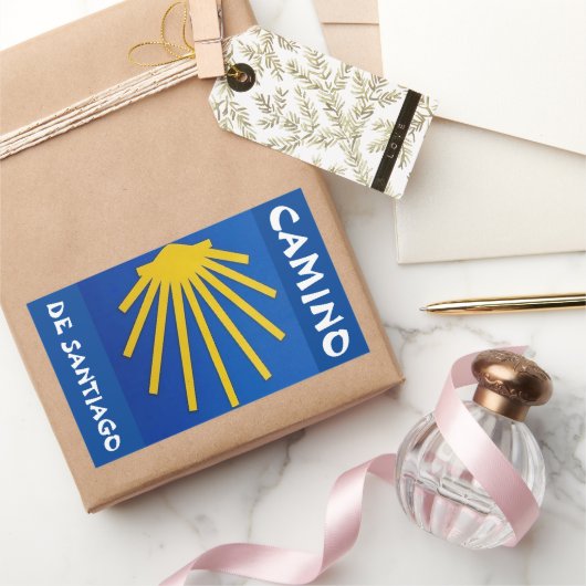 Camino de Santiago The way of st James 002 Rechteckiger Aufkleber (Schenken)
