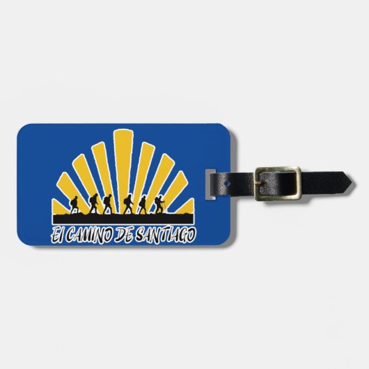 Camino de Santiago The way of st James 0043 Gepäckanhänger (Vorderseite horizontal)