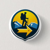 Camino de Santiago The way of st James 0073 Button (Vorderseite)