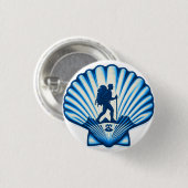 Camino de Santiago The way of st James 0096 Button (Vorne & Hinten)