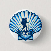 Camino de Santiago The way of st James 0096 Button (Vorderseite)
