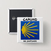 Camino de Santiago The way of st James 2011 Button (Vorne & Hinten)