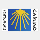 Camino de Santiago The way of st James 2013 Rechteckiger Aufkleber (Vorderseite)