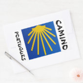 Camino de Santiago The way of st James 2013 Rechteckiger Aufkleber (Umschlag)