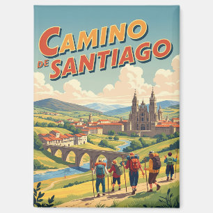 Camino de Santiago Wanderer Wandern Magnet