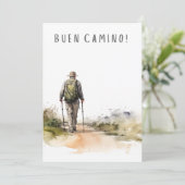 Camino de Santiago Wanderkarte Feiertagskarte (Stehend Vorderseite)