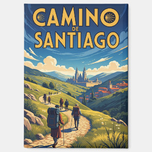 Camino de Santiago Wandern Magnet