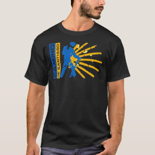 Camino de Santiago. Weg von St. James. Wanderlogo. T-Shirt