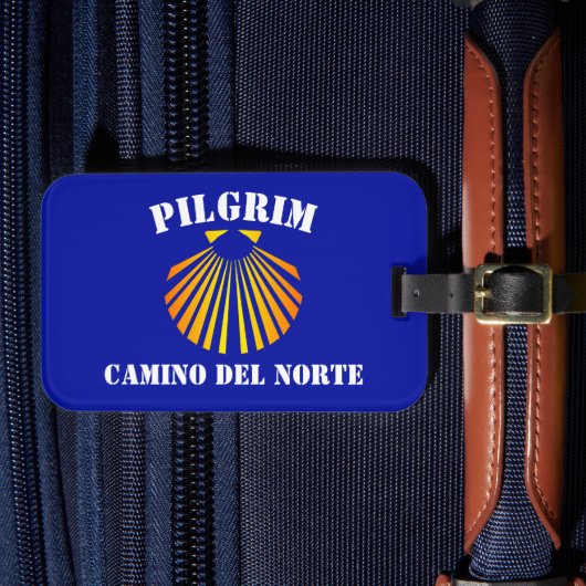 Camino del Norte Pilger Gepäckanhänger (Vorderseite Insitu 4)