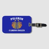 Camino Inglés Pilger Gepäckanhänger (Vorderseite (Horizontal))