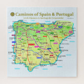 Camino Map Jigsaw Puzzle (Vertikal)