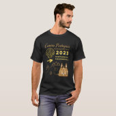 Camino Portugues Portugiesisch Way 2023 Santiago D T-Shirt (Vorne ganz)