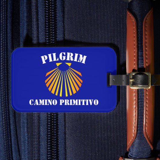 Camino Primitivo Pilger Gepäckanhänger (Vorderseite Insitu 4)