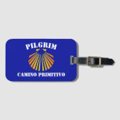 Camino Primitivo Pilger Gepäckanhänger (Vorderseite (Horizontal))